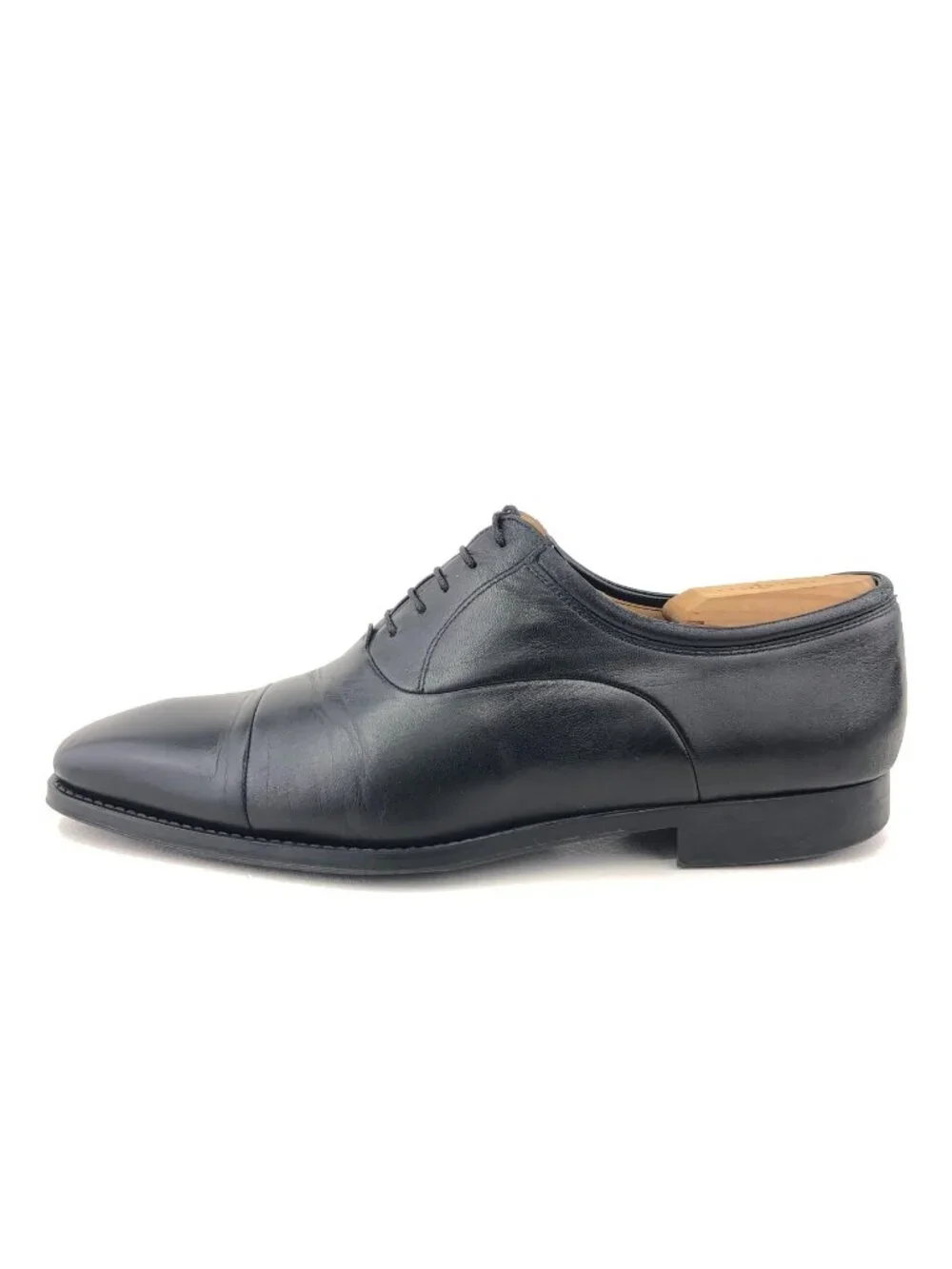 Magnanni Federico Black Leather Dress Oxford Shoes 9.5 D